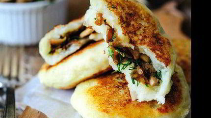 Картофельные зразы с грибами