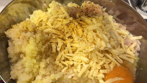 курино-картофельные зразы с начинкой