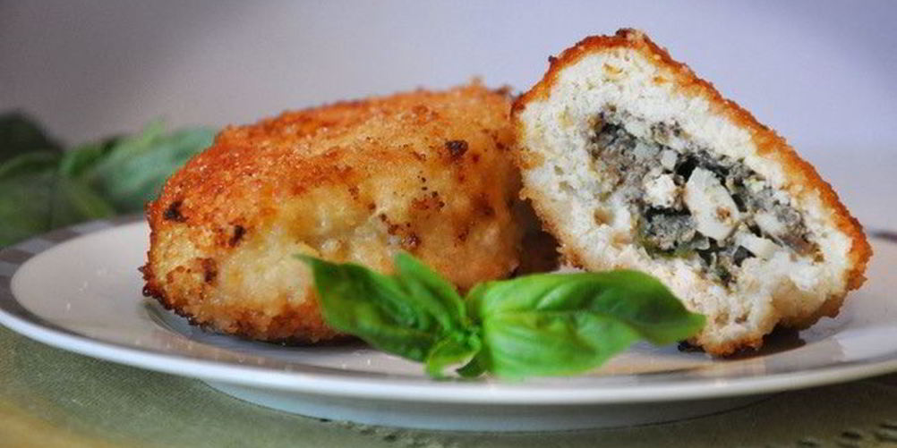 Рецепт куриных зраз с грибами и базиликом