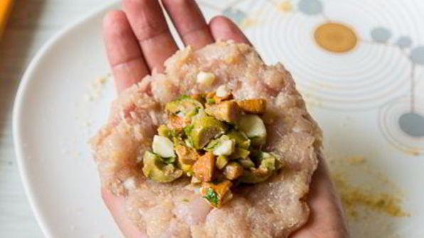 куриные зразы с лисичками