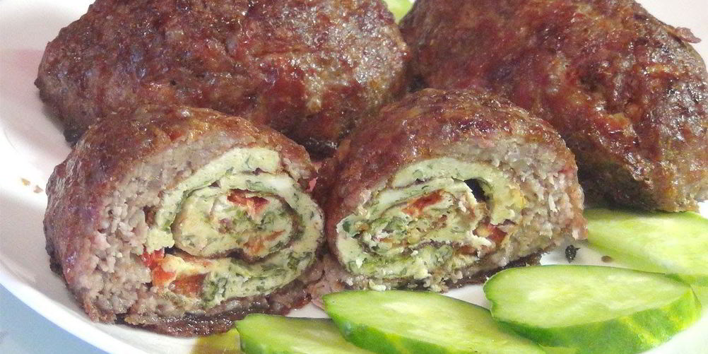 Рецепт мясных зраз с омлетом