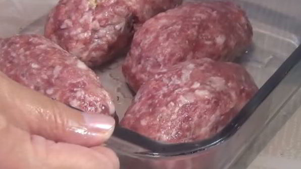 мясные зразы с омлетом