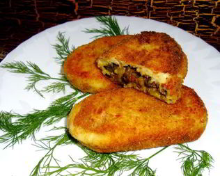 Постные картофельные зразы