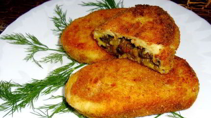 Постные картофельные зразы