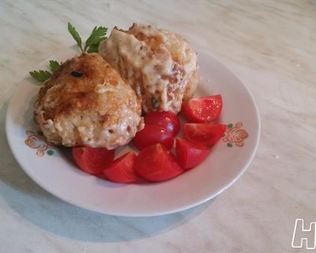 Тушеные картофельные зразы