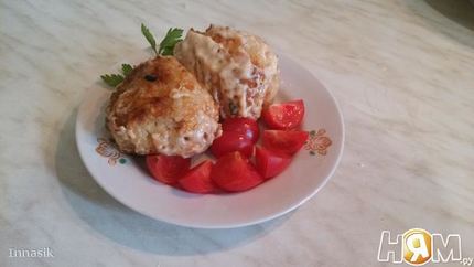 Тушеные картофельные зразы