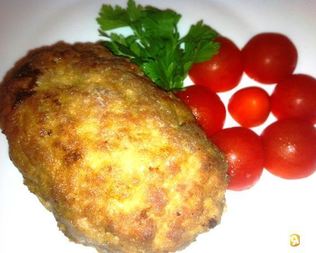 Зразы фаршированные грибами и яйцом