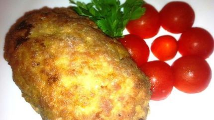 Зразы фаршированные грибами и яйцом