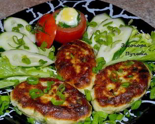 Зразы картофельные с грибами