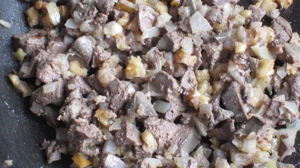 зразы с куриной печенью и орехами
