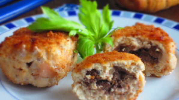 зразы с куриной печенью и орехами