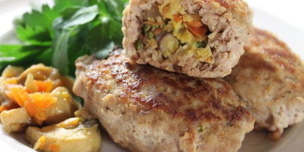 Рецепт зраз с начинкой из грибного омлета