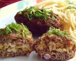 Зразы с яйцом