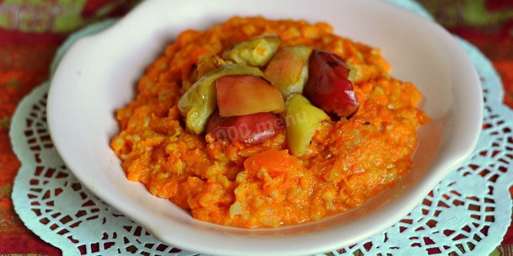 Рецепт ароматной тыквенной каши с рисом