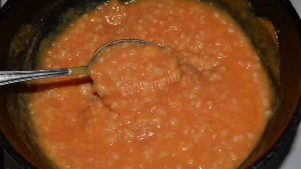 ароматная тыквенная каша с рисом