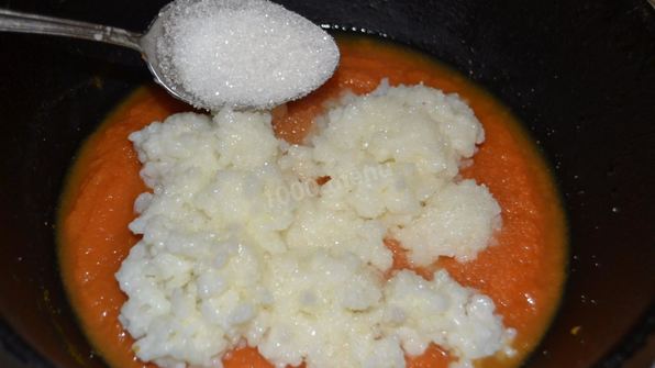 ароматная тыквенная каша с рисом