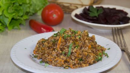 Гречка по купечески с фаршем