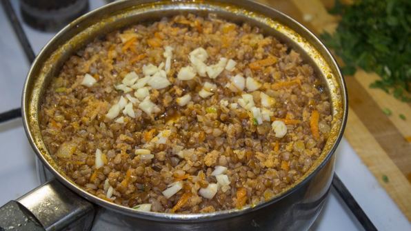 гречка по купечески с фаршем