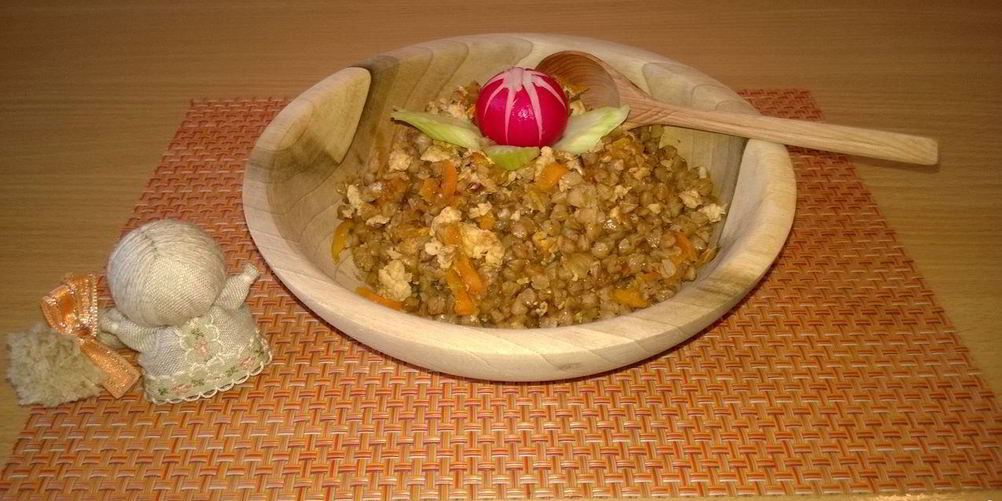 Рецепт гречки по-купечески с куриным фаршем