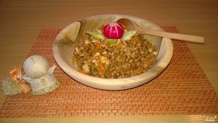 Гречка по-купечески с куриным фаршем