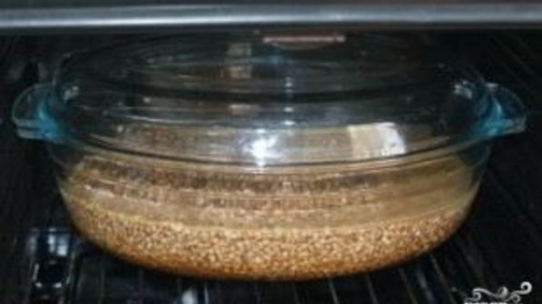 гречка по-купечески со свининой в духовке