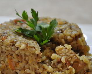 Гречка по-купечески со свининой