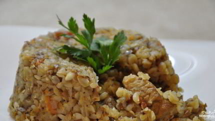 Гречка по-купечески со свининой
