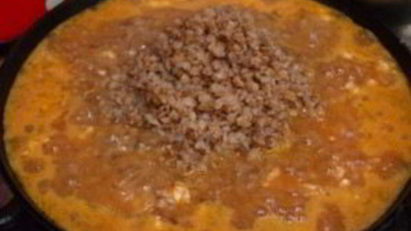 гречка с фаршем