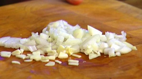 гречка с грибами, луком и укропом