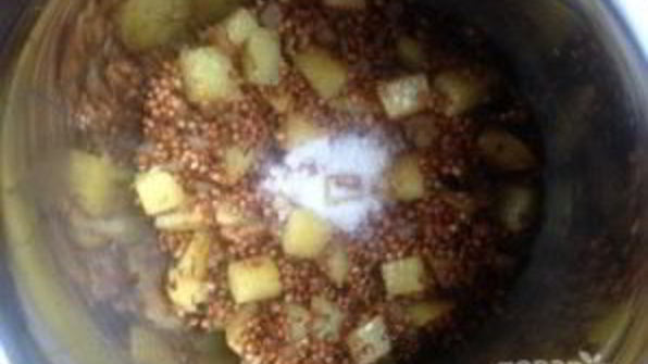 гречка с картофелем и специями