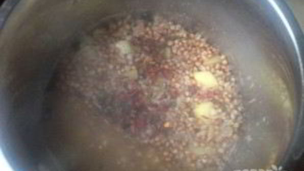 гречка с картофелем и специями