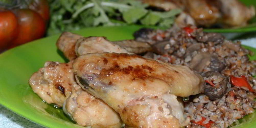 Рецепт гречки с курицей и грибами из мультиварки
