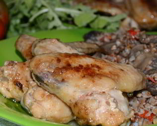 Гречка с курицей и грибами из мультиварки