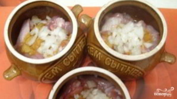 гречка с курицей в горшочках