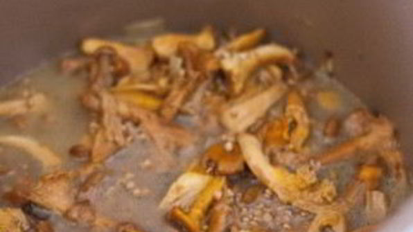 гречка с лисичками в мультиварке