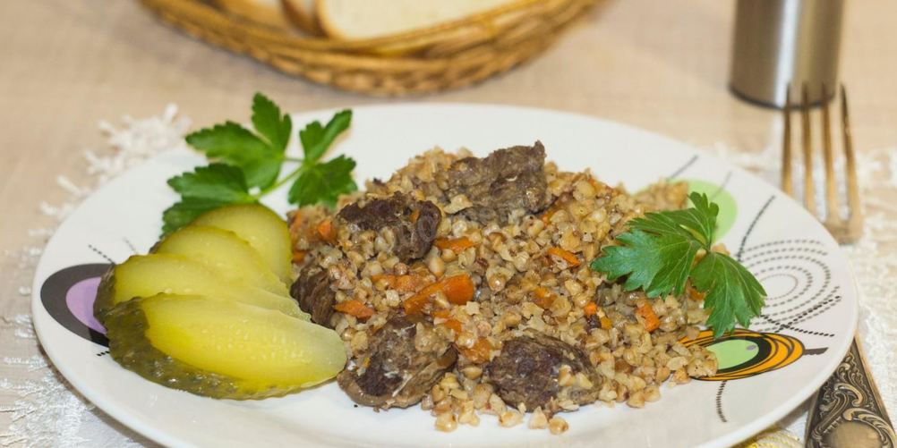 Рецепт гречки с мясом и морковью в мультиварке