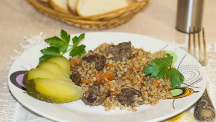 Гречка с мясом и морковью в мультиварке