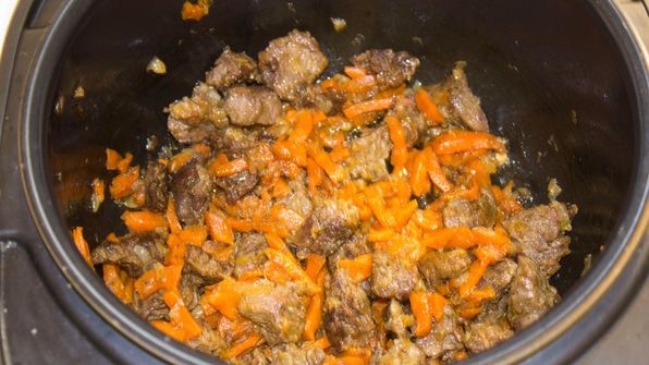гречка с мясом и морковью в мультиварке