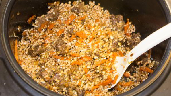 гречка с мясом и морковью в мультиварке