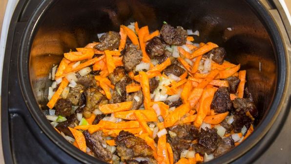 гречка с мясом и морковью в мультиварке