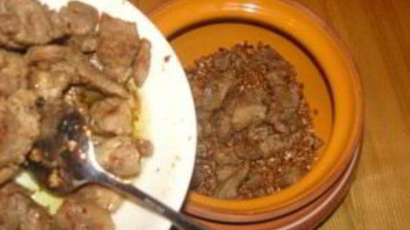 гречка с мясом в горшочке