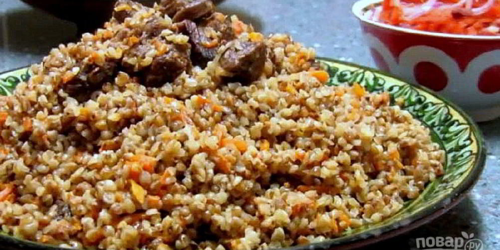 Рецепт гречки с мясом в казане
