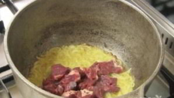 гречка с мясом в казане