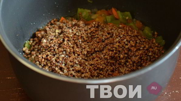 гречка с овощами