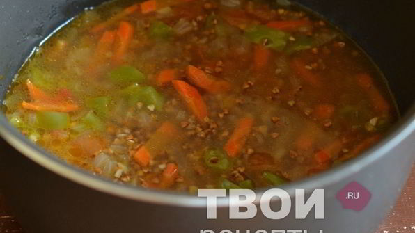 гречка с овощами