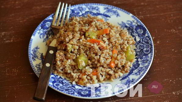гречка с овощами