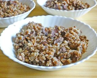 Гречка с печенью в мультиварке