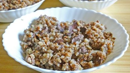 Гречка с печенью в мультиварке