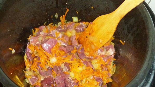 гречка с печенью в мультиварке