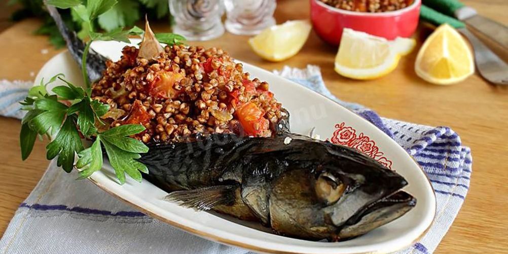 Рецепт гречки с рыбой в духовке